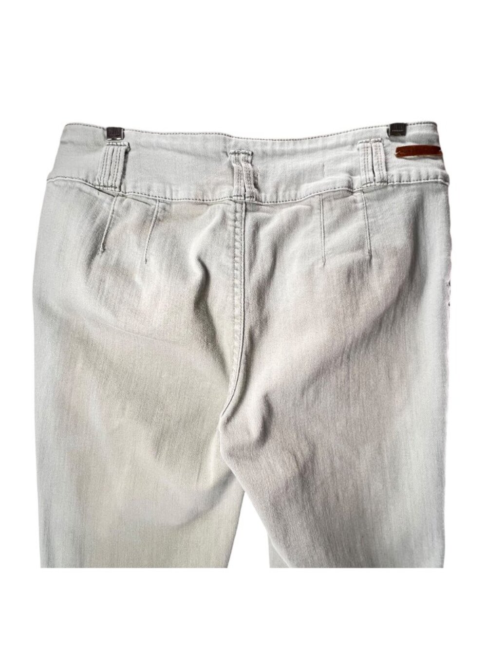 Anthropologie Pilcro and LetterPress High Rise Flare Cropped Jeans 29 Green Tabs - Picture 4 of 16